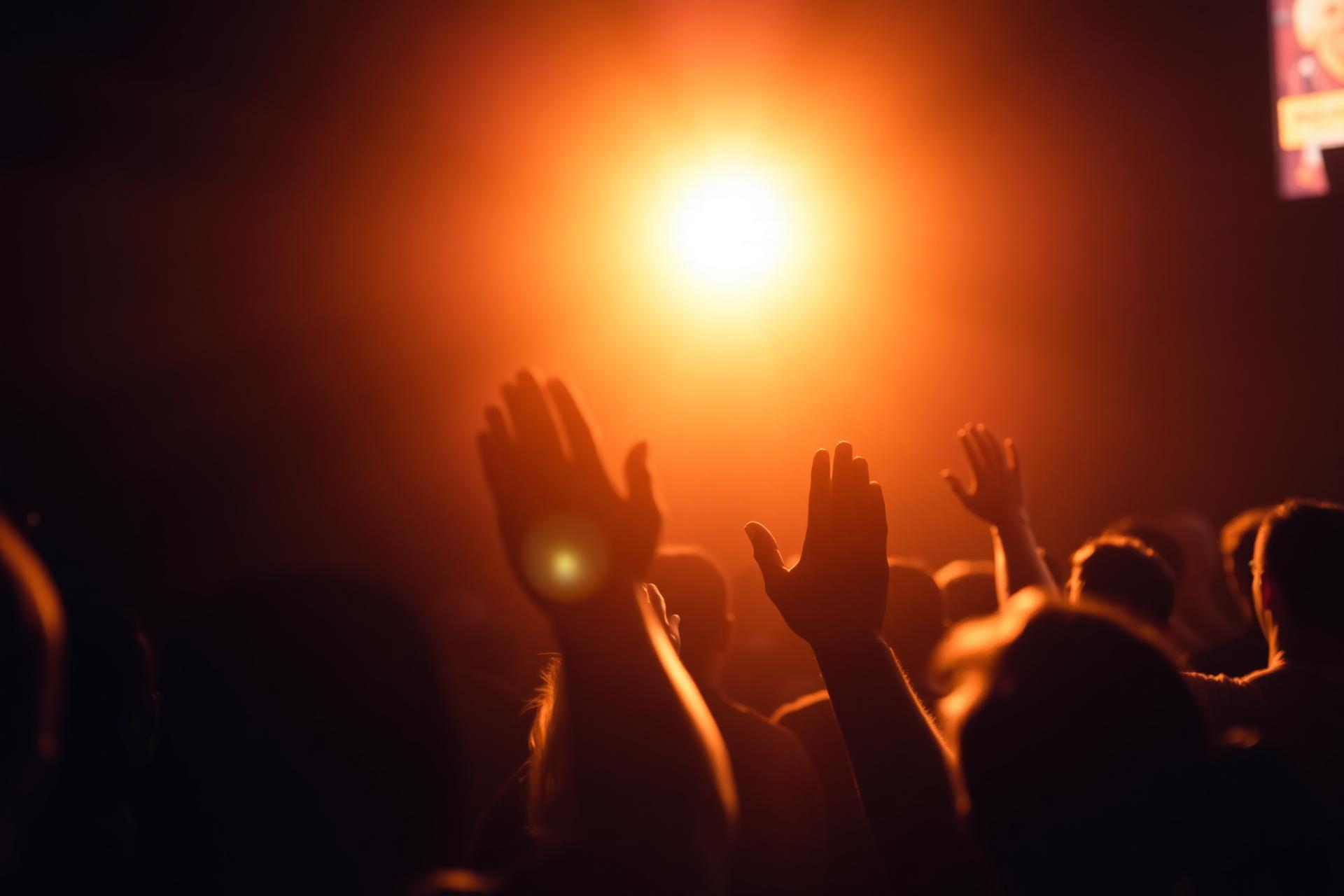 Comunidade da Igreja Batista Itatiaia em adoração